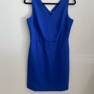 Blue Loft shift dress.
